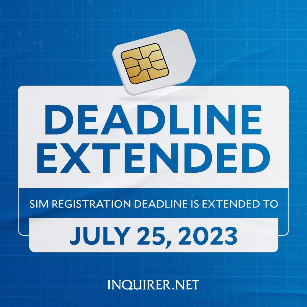 Deadline for SIM Registration