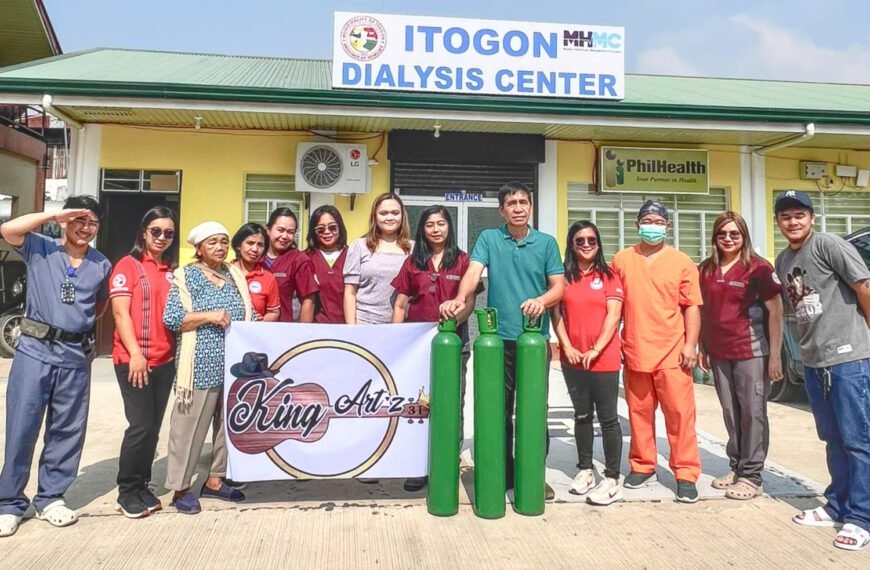 ITOGON DIALYSIS CENTER RECEIVES OXYGEN TANK DONATIONS FROM LOCAL GROUP