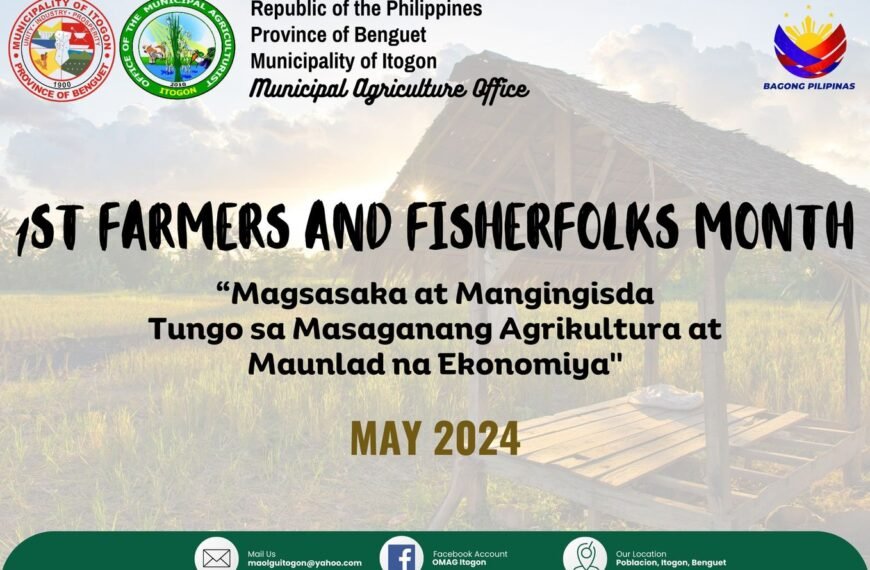 LGU ITOGON GEARS UP FOR MONTH-LONG CELEBRATION OF FARMERS’ AND FISHERFOLKS’ MONTH