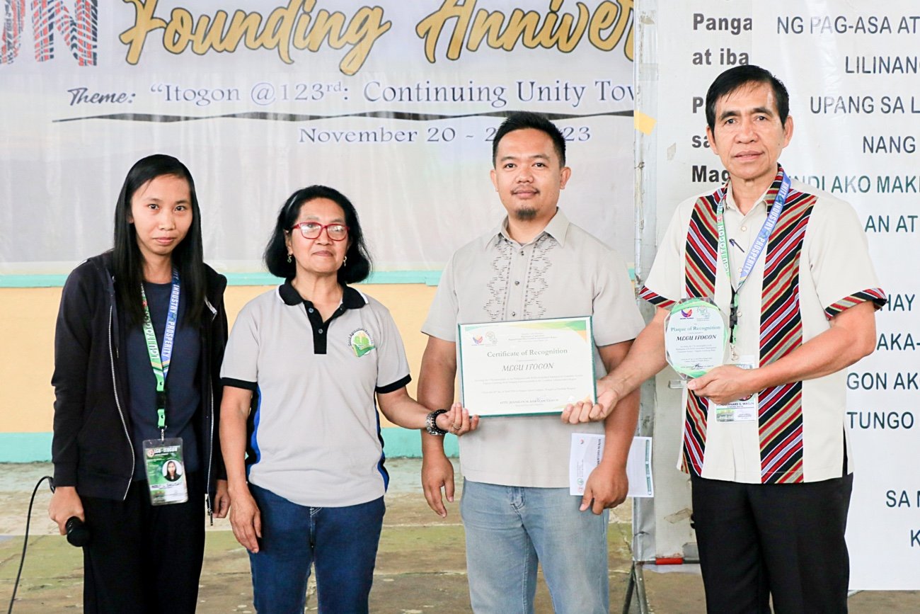 ITOGON RECEIVES RECOGNITION FOR SUPPORTING ORGANIC AGRICULTURE