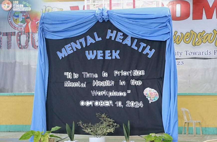 Itogon Lights Up Blue for Mental Health