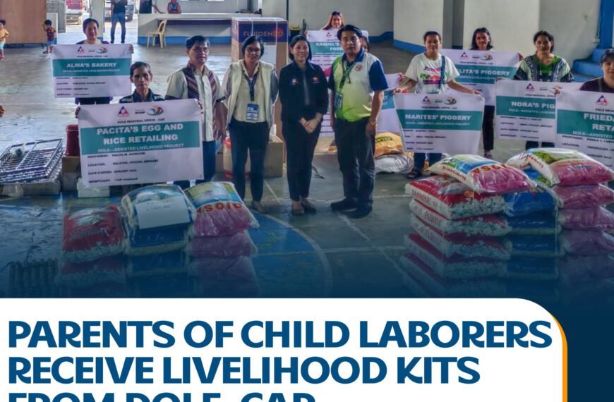 PARENTS OF CHILD LABORERS RECEIVE LIVELIHOOD KITS FROM DOLE-CAR