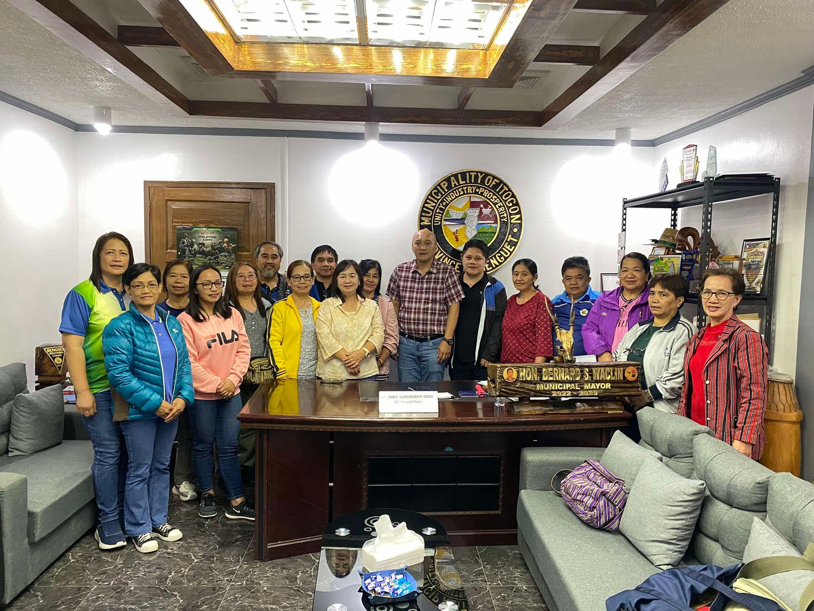 LOOK: Members of the Benguet Municipal Treasurers League (BMTL) pays courtesy call to OIC Mayor.